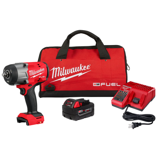 Milwaukee Tool 2967-21B M18 FUEL™ 1/2" High Torque Impact Wrench w/ Friction Ring Kit, 1 EA