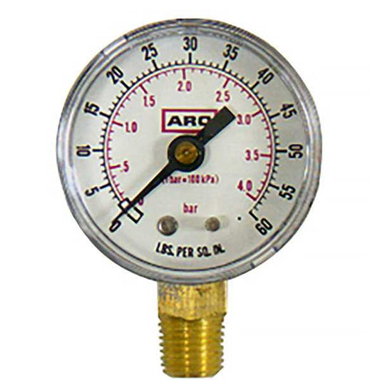 American Lube 29727 1/4" Bottom-Ported Gauge