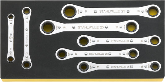 Stahlwille 96838751 TCS 25/7 Ratchet Ring Wrench Set