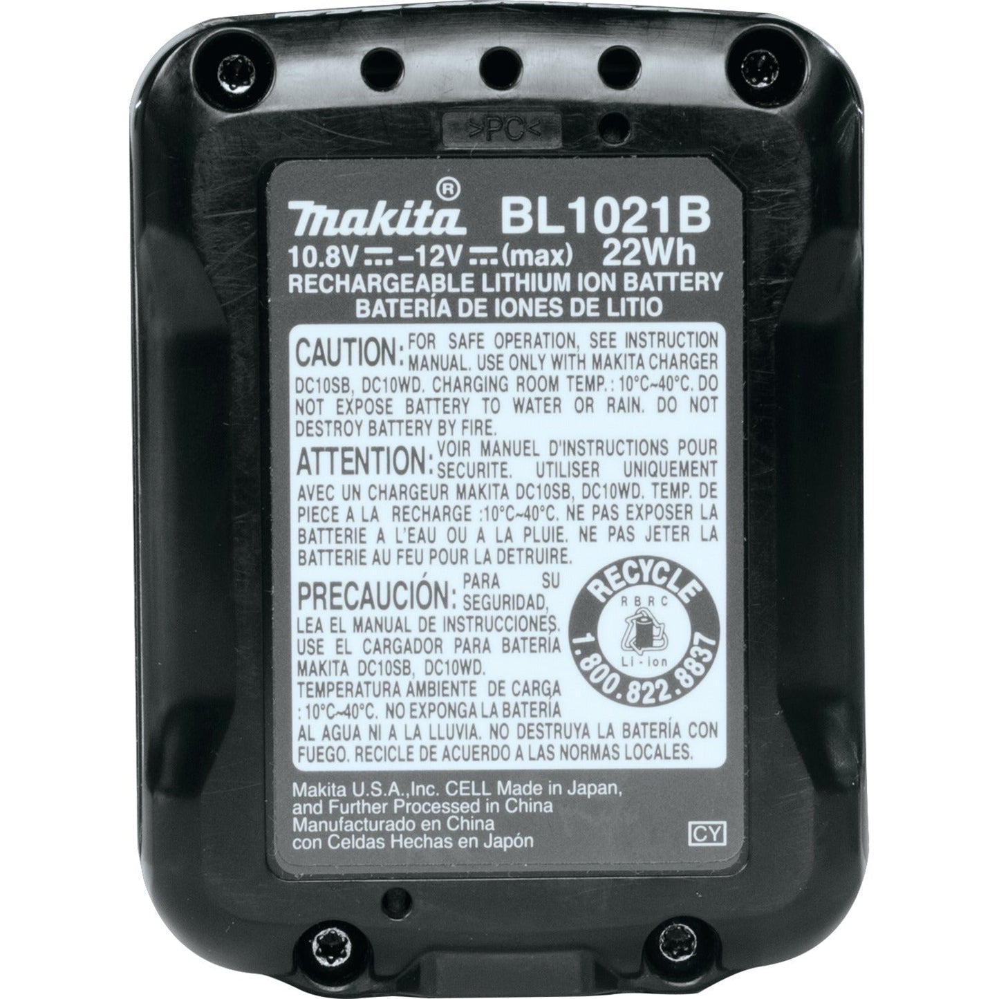 Makita BL1021B 12V max CXT® Lithium‘Ion 2.0Ah Battery