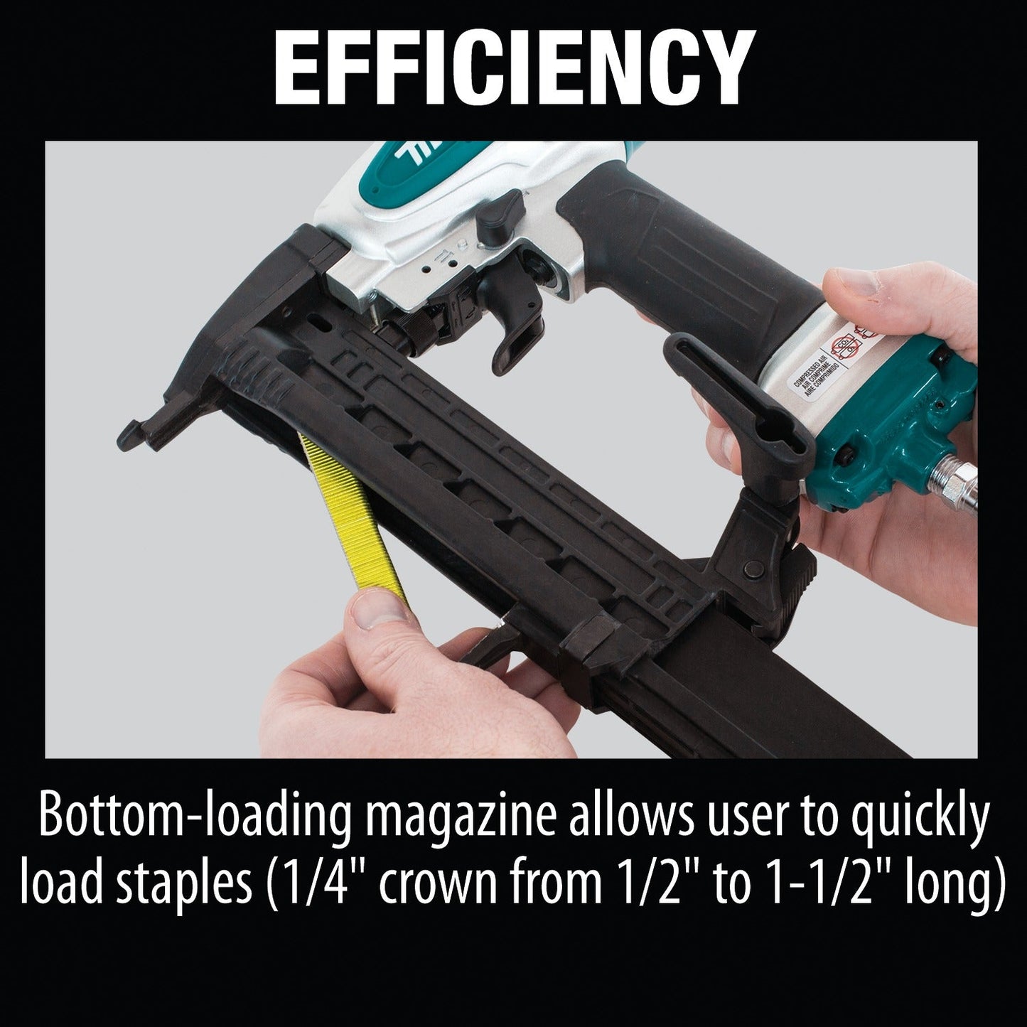 Makita AT638A 1/4" Narrow Crown Stapler, 18 Ga.