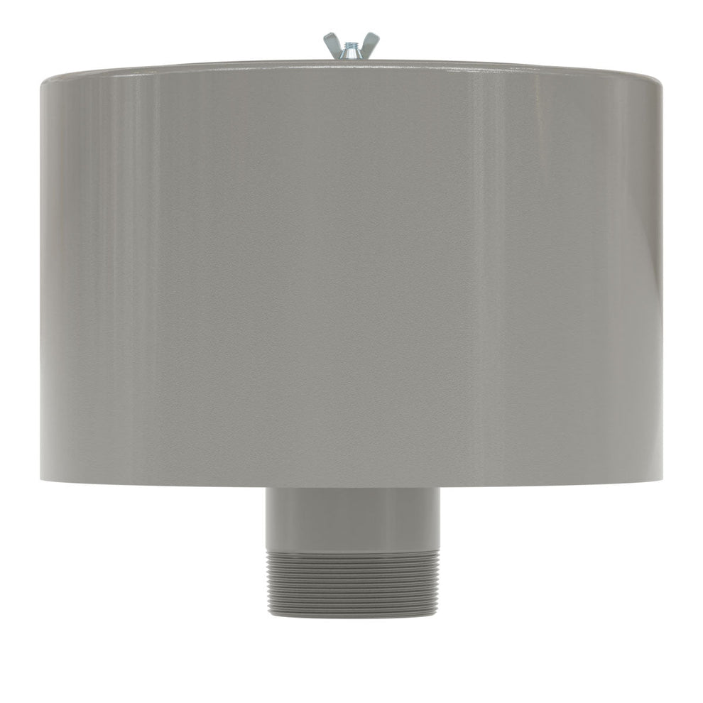 Solberg 2G-275P-500 Enhanced Inlet Filter Silencer with Weatherhood, 5" MNPT Connection, Polyester Element, 500 SCFM, 5 Micron
