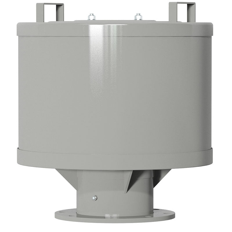 Solberg 2G-377P-600F Heavy Duty Inlet Filter Silencer with Weatherhood 6 Inch Flange Polyester 5 Micron Industrial Air Filter for Blowers & Compressors