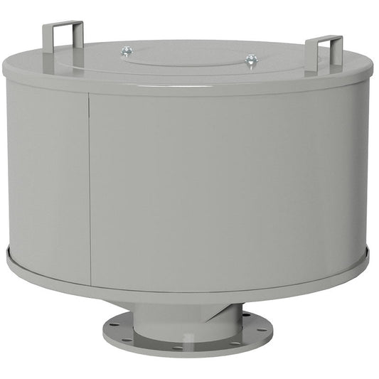 Solberg 2G-385P-800F Premium Inlet Filter Silencer with Weatherhood 8 Inch Flange Polyester 5 Micron Industrial Air Filter for Blowers & Compressors