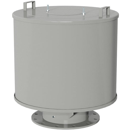 Solberg 2G-485P-1000F Heavy Duty Inlet Filter Silencer with Weatherhood 10 Inch Flange Polyester 5 Micron Industrial Air Filter for Blowers & Compressors