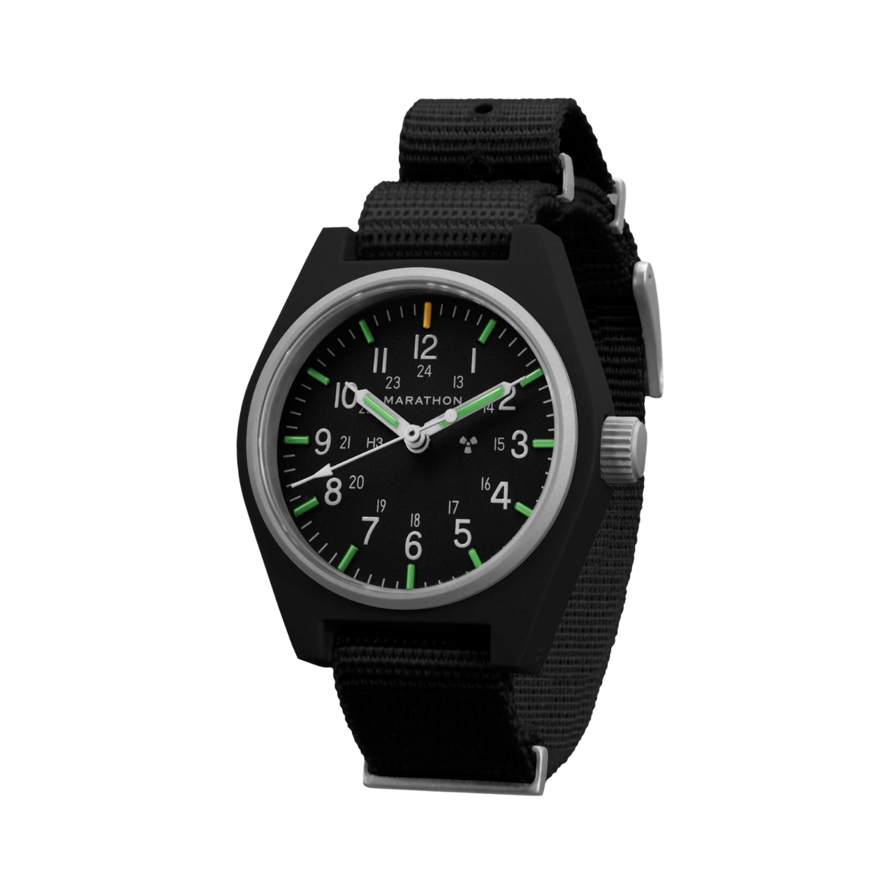 Marathon WW194003BK-0108 Black General Purpose Mechanical (GPM) - 34mm with Black Defence Standard Nylon Strap