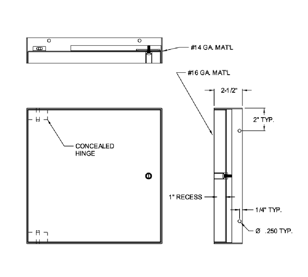 Acudor AT-5020 24" x 36" Recessed Access Door