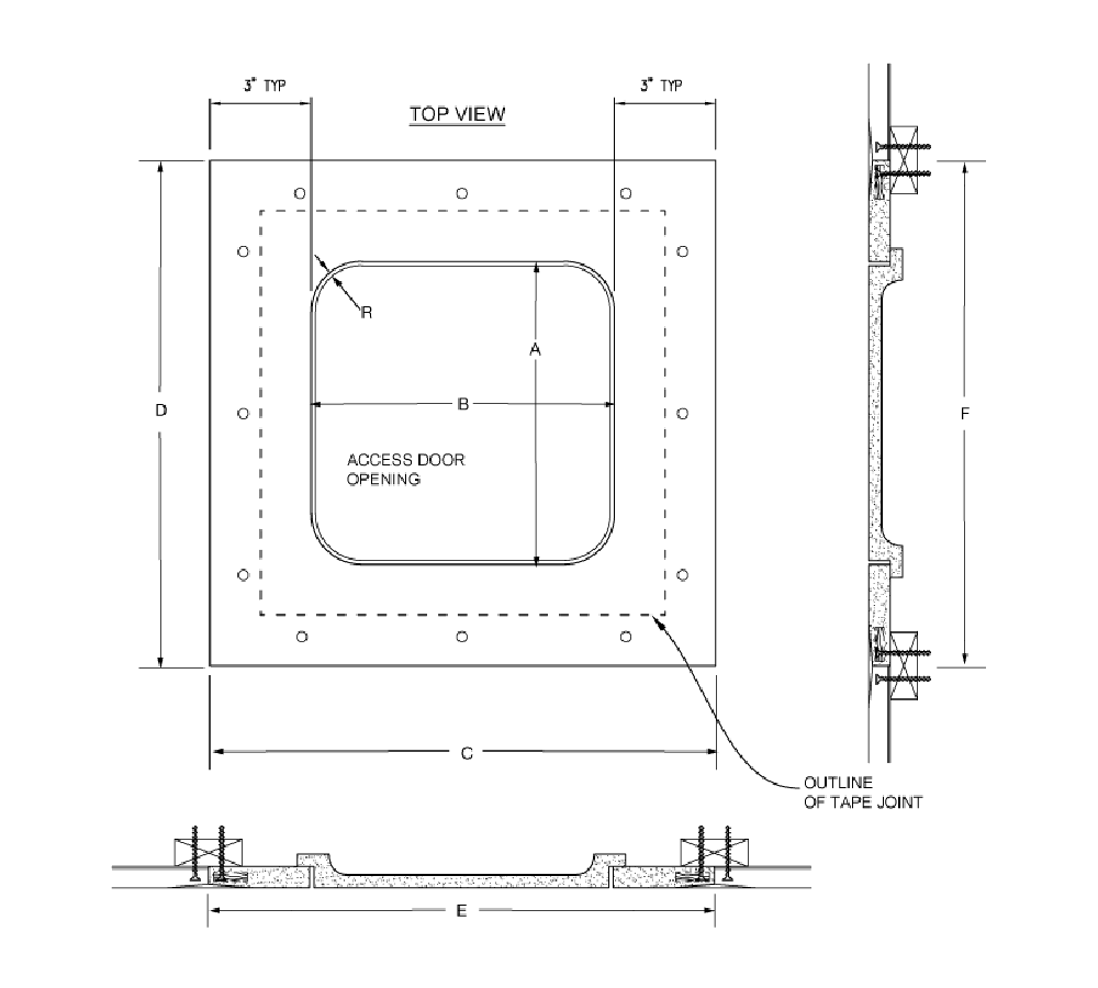 Acudor GFRG-R 9" x 9" Glass Fiber Reinforced Gypsum Radius Corner