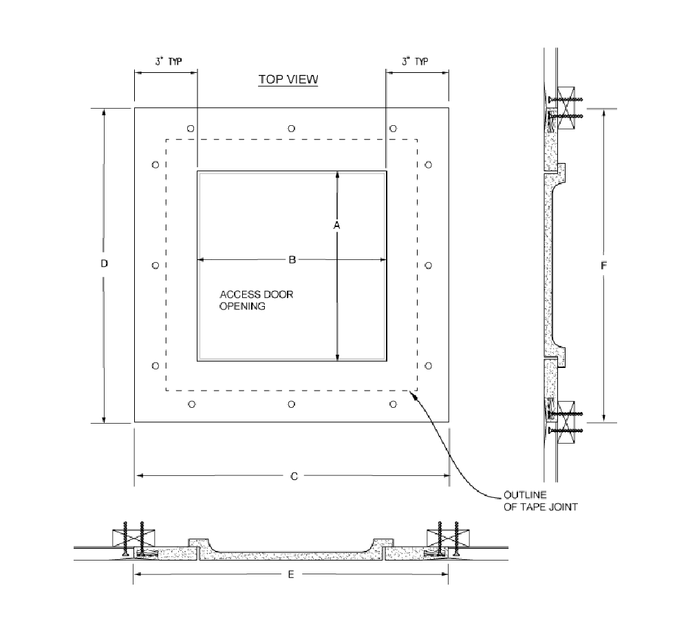 Acudor GFRC-S 24" x 24" Glass Fiber Reinforced Cement Square Corner