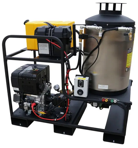 CAM Spray P00797 Deluxe Skid Mounted Diesel Fired Diesel Powered 4 gpm, 3000 psi Hot Water Pressure Washer