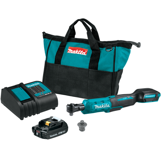 Makita XRW01SR1 18V LXT® Lithium‘Ion Cordless 3/8" / 1/4" Sq. Drive Ratchet Kit (2.0Ah)