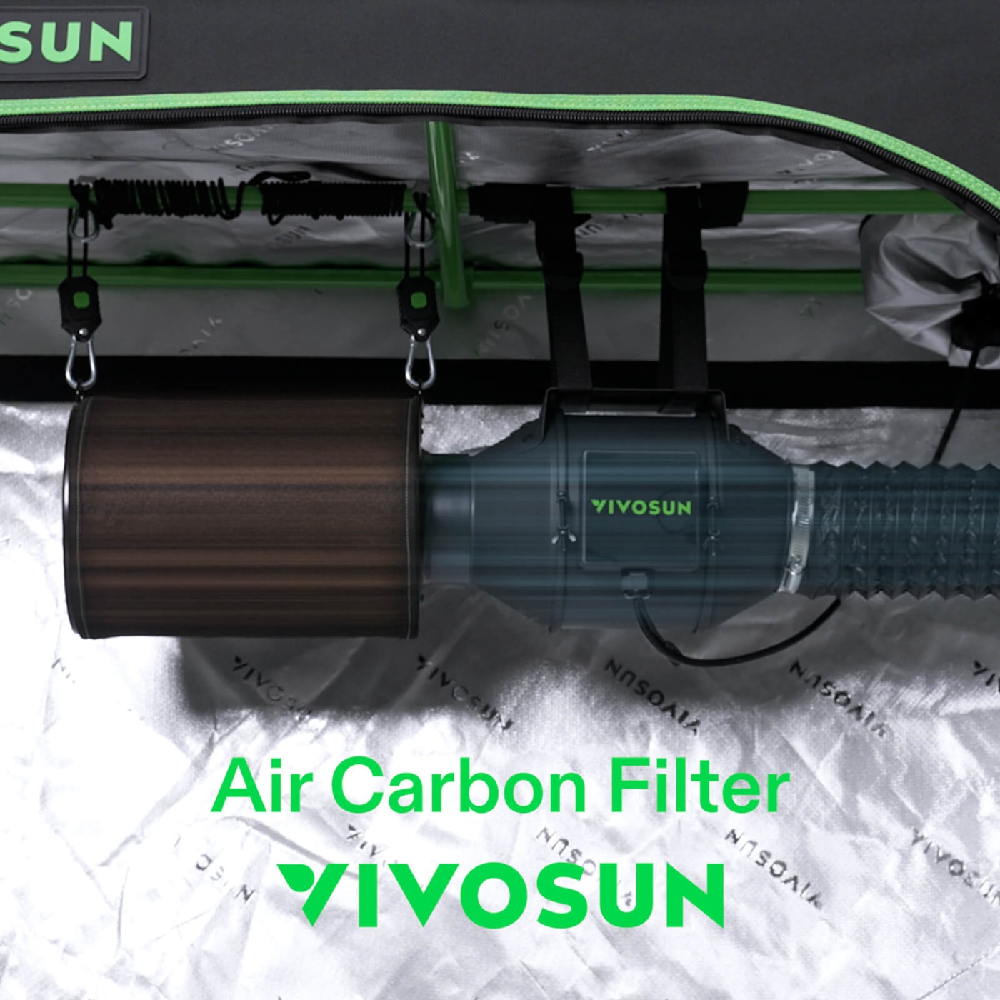 Vivosun 4-Inch Air Carbon Filter for Odor Control, Black