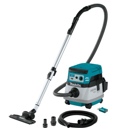 Makita XCV22PTU 36V (18V X2) LXT® Brushless 2.1 Gallon HEPA Filter Dry Dust Extractor/Vacuum Kit, AWS® (5.0Ah)