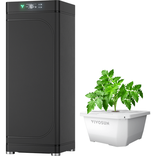 Vivosun VGrow Smart Box & DWC Hydroponics Growing System Kit, Smart Indoor Gardening with Automated Plant Growing