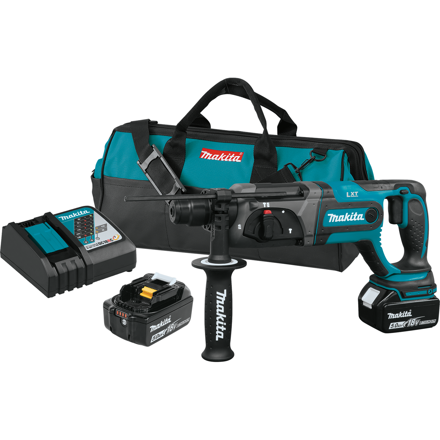 Makita XRH04T 18V LXT® Lithium‘Ion Cordless 7/8" SDS‘PLUS Rotary Hammer Kit, (5.0Ah)