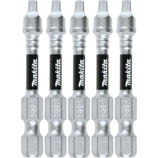 Makita E-00941 Impact XPS® #2 Square 2" Power Bit, 5/pk