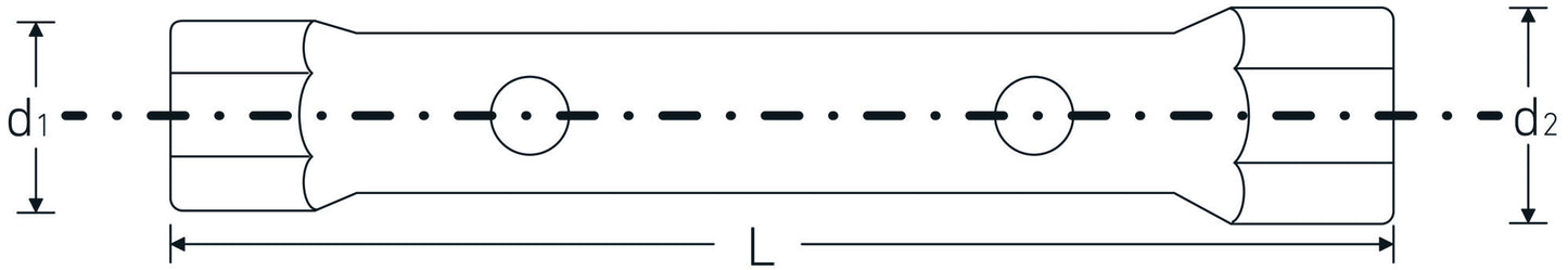 Stahlwille 43334146 10750 41 x 46 Rohrsteckschlüssel Tubular Box Wrench