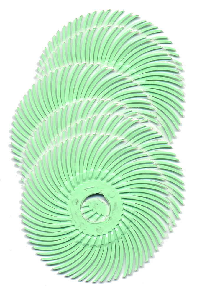 Foredom A-4545-6 2" Radial Bristle Disc, Blue, 400 Grit, 6-Pk
