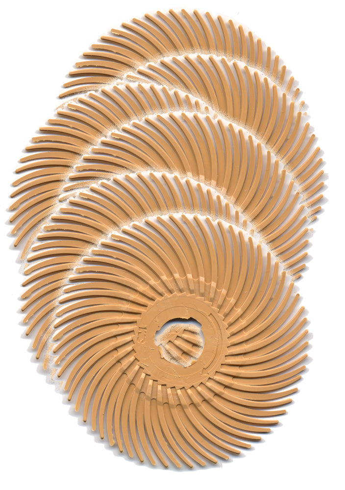 Foredom A-4545-6 2" Radial Bristle Disc, Blue, 400 Grit, 6-Pk