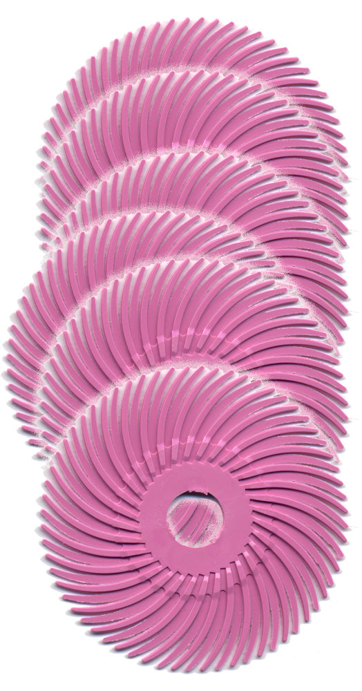Foredom A-4545-6 2" Radial Bristle Disc, Blue, 400 Grit, 6-Pk
