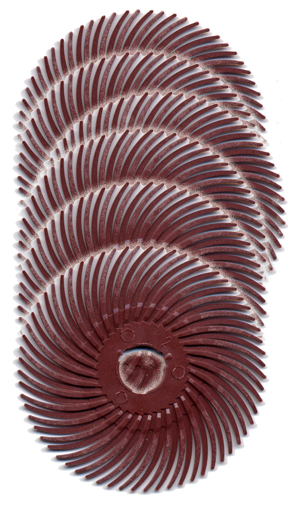 Foredom A-4545-6 2" Radial Bristle Disc, Blue, 400 Grit, 6-Pk