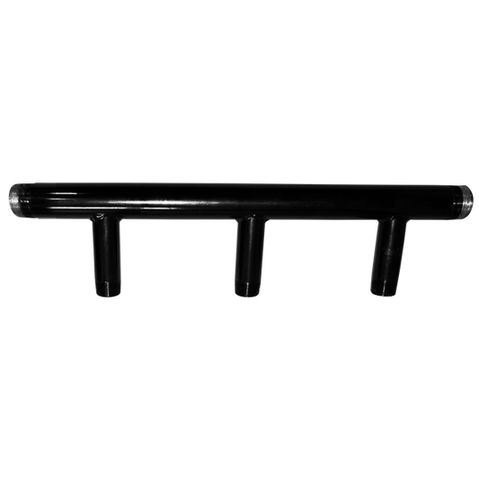 Legend Valves 355-423 1-1/2" x 1-1/2" x 3/4" (x3) Three-Zone Carbon Steel Boiler Manifold Header
