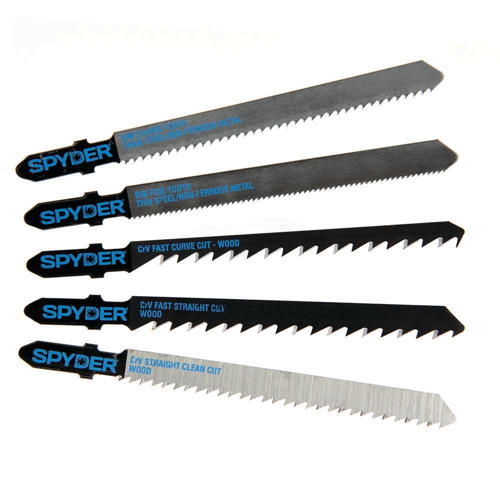 Spyder 300062 Spyder T-Shank High-Carbon Steel Blade Set (5-Pack)