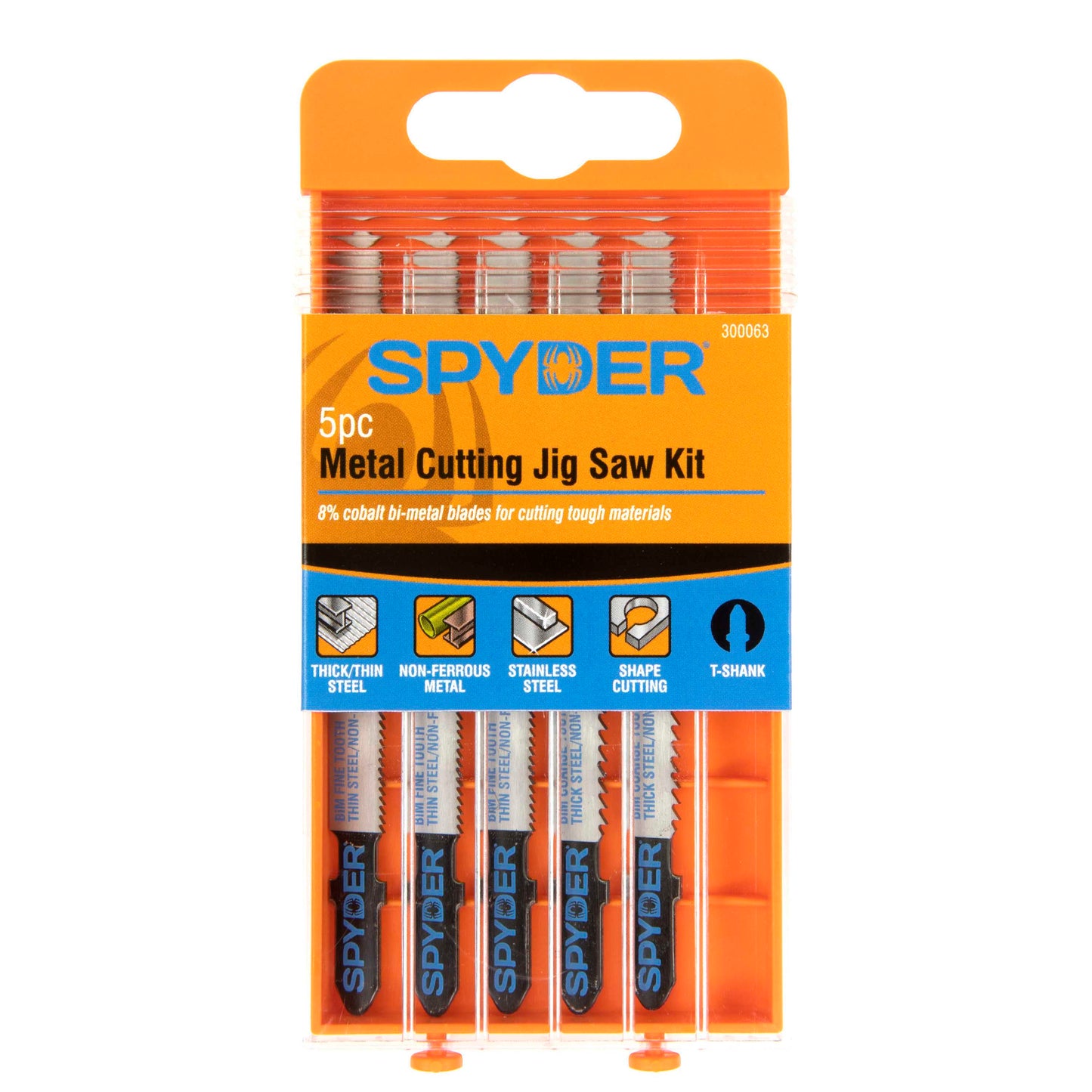 Spyder 300063 Spyder T-Shank High-Carbon Steel Blade Set (5-Pack)