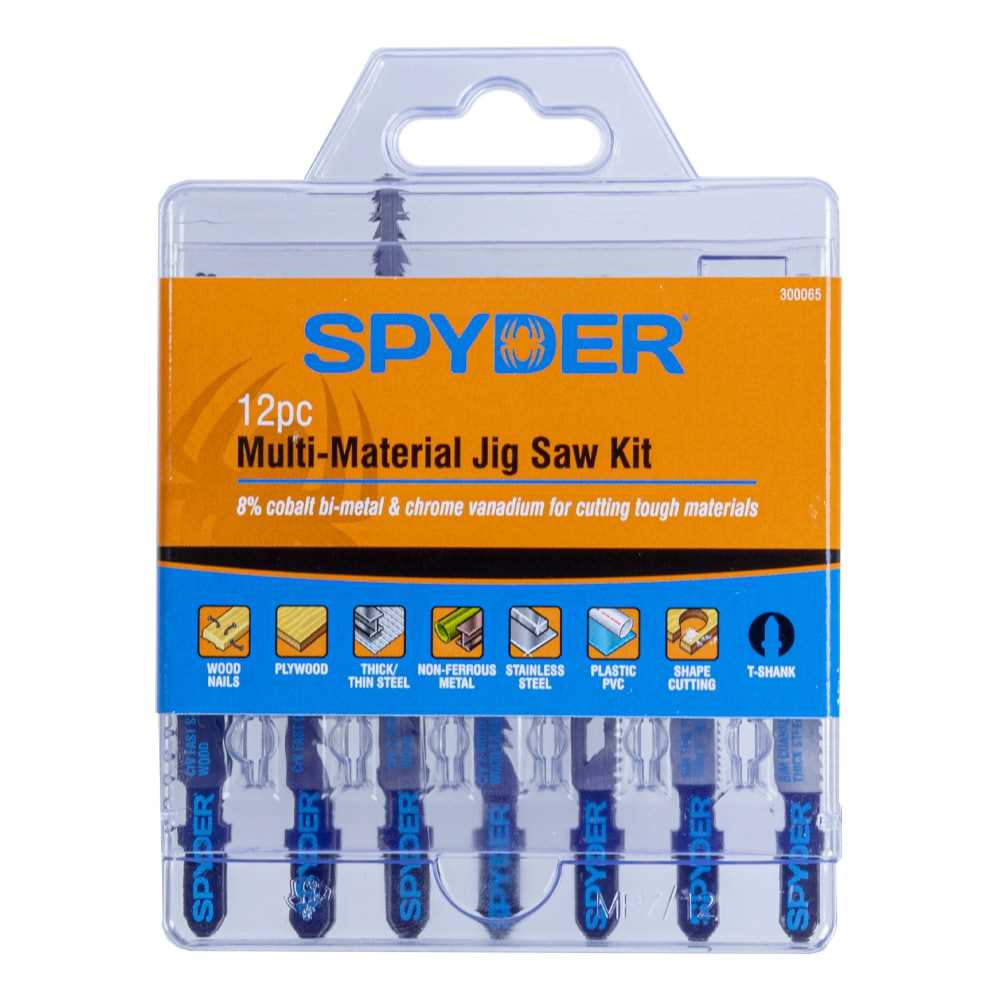 Spyder 300065 Spyder T-Shank High-Carbon Steel Blade Set (12-Pack)