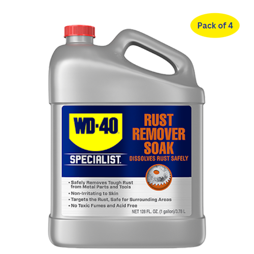 WD-40 30004 (300042) Specialist Rust Remover Soak, One Gallon O/S 4PK