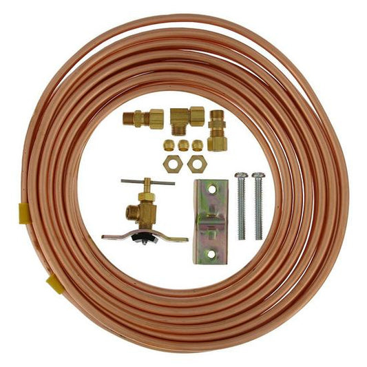 Jones Stephens S92030 1/4" x 25' Ice Maker Installation Kit with Copper Tubing