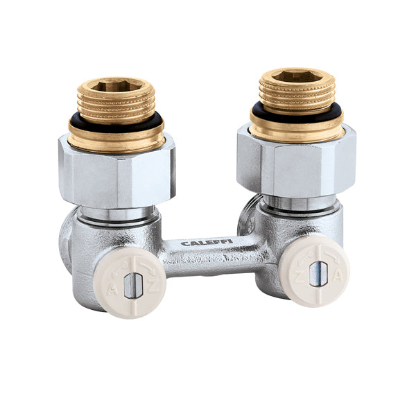 Caleffi 301140 ANGLED TWO-PIPE VALVE 1/2"M