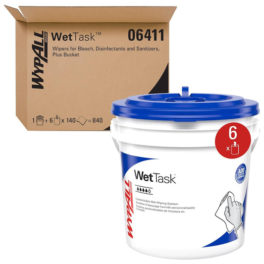 Kimberly-Clark Professional 06411 White Kimtech Prep Wiper12"X12.5" (90Sheets/Roll (6 RL)