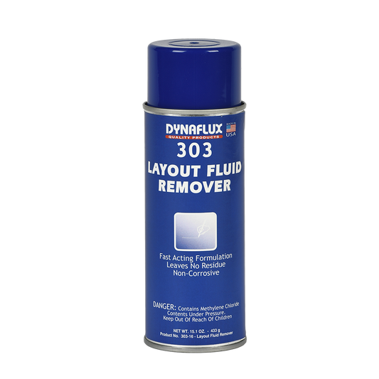 Dynaflux 303-16 (6 PAK) 303 – Layout Fluid Remover, (15.1 oz Aerosol - Case of 6 Cans)