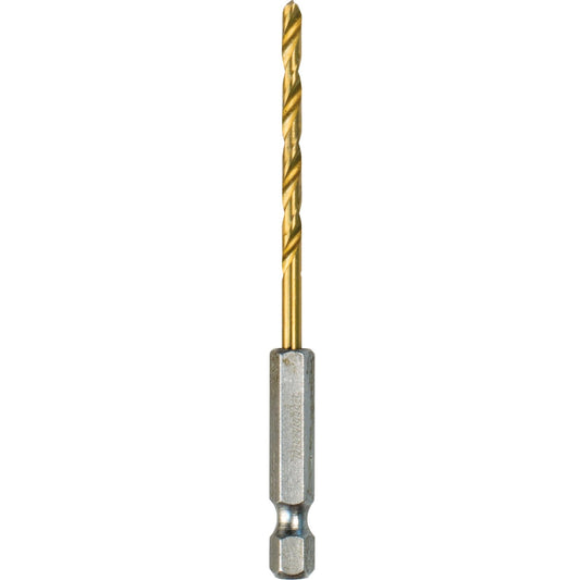 Makita D-23880 1/8" Titanium Coated Drill Bit, 1/4" Hex Shank