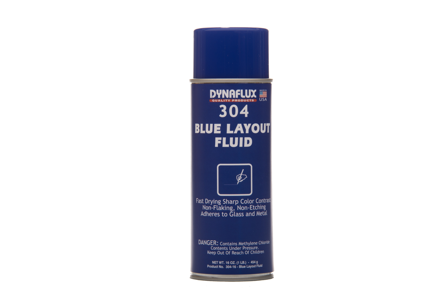 Dynaflux 304-16 (6 PAK) 304 – Blue Layout Fluid, (16 oz Aerosol - Case of 6 Cans)