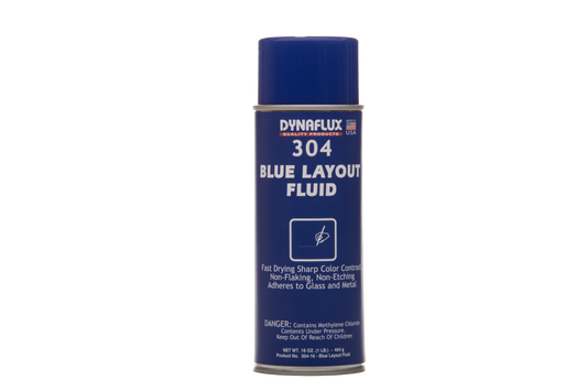 Dynaflux 304-16 (6 PAK) 304 – Blue Layout Fluid, (16 oz Aerosol - Case of 6 Cans)