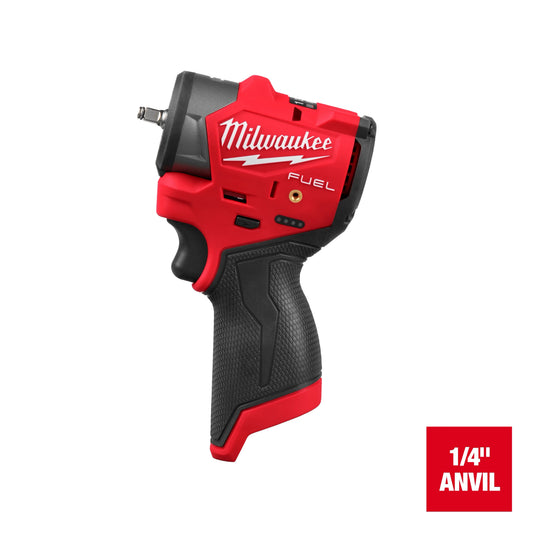 Milwaukee Tool 3048-20 M12 FUEL™ 1/4" Subcompact Impact Wrench w/ Friction Ring, 1 EA