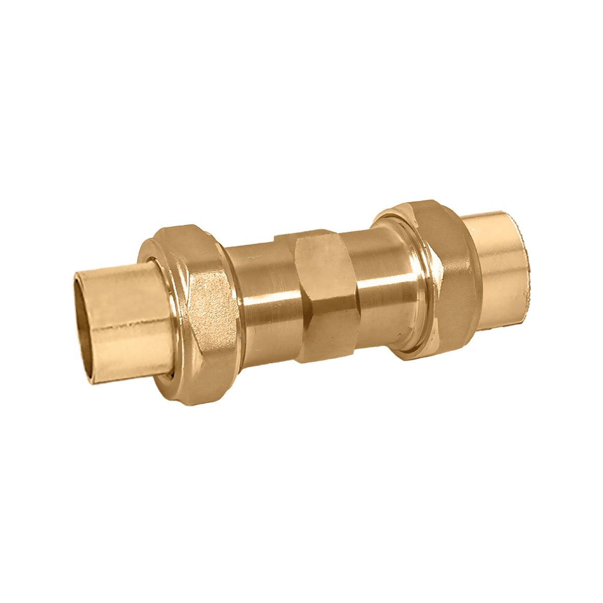 Caleffi 304849A Dual Check Backflow ASSE 1024 1/2" sweat dual union