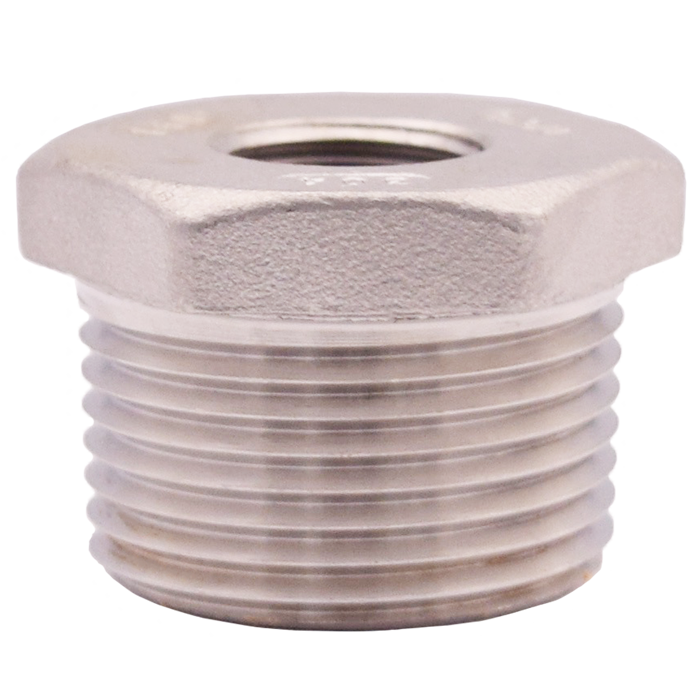 Legend Valves 404-475 1/2" x 3/8" 304 Stainless Steel Hex Bushing