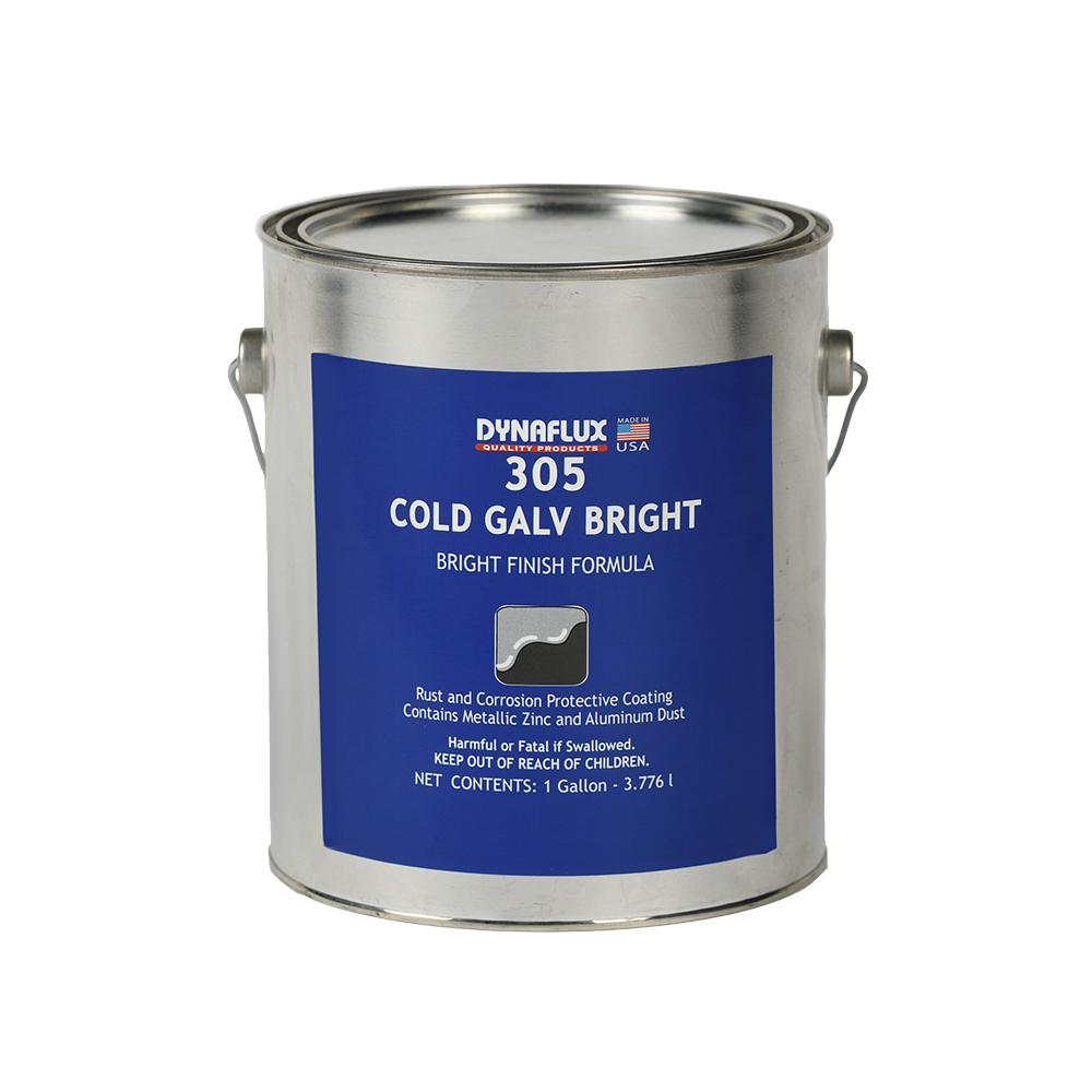 Dynaflux 305-2X1 SprayGalv Bright Finish, (Case of 2 - 1 Gallons)