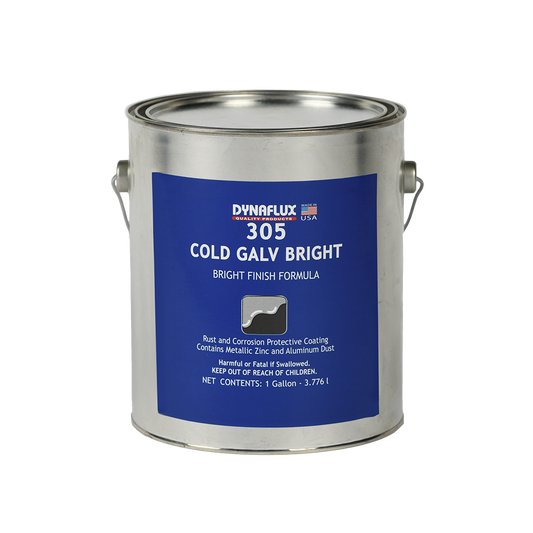 Dynaflux 305-2X1 SprayGalv Bright Finish, (Case of 2 - 1 Gallons)