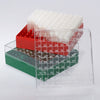 Globe Scientific 3050W BioBOX 100 for 1.0mL and 2.0mL Internal Threaded CryoCLEAR vials Polycarbonate (PC) Holds 100 vials (10x10 format) Printed Lid Pack Includes a CryoClear Tube Picker WHITE