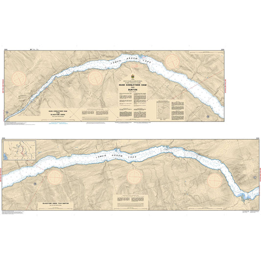 Paradise Clay CAN3056 CHS Chart Hugh Keenleyside Dam to/ Burton