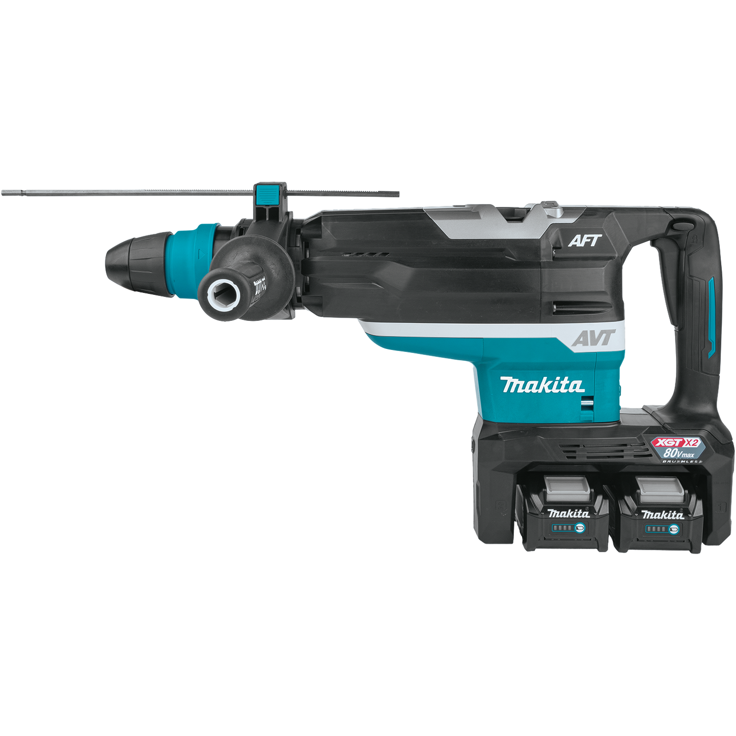 Makita GRH06PM 80V max (40V max X2) XGT® Brushless 2" SDS‘MAX AVT® Rotary Hammer Kit, AFT®, AWS® Capable (4.0Ah)