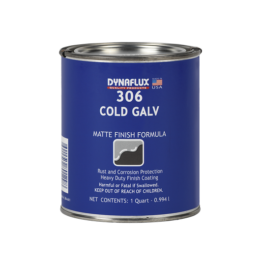 Dynaflux 306-6X1 Cold Galv, (1 Qt w/ Sprayer - Case of 6 Qts.)