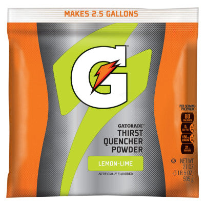 Gatorade 03969 2-1/2Gal Lemon-Lime Powder 32-21Oz Pkg (32 EA)