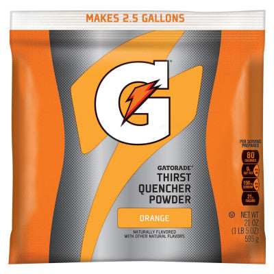 Gatorade 03970 2-1/2Gal Orange Powder Mix 32-21Oz Pkg (32 EA)