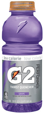 Gatorade 20406 20 Oz G2 Grape Wide Mouth Bottles (24 BO)