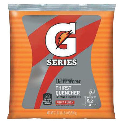 Gatorade 33691 2-1/2Gal Fruit Punch Powder 32-21Oz Pkg (32 EA)